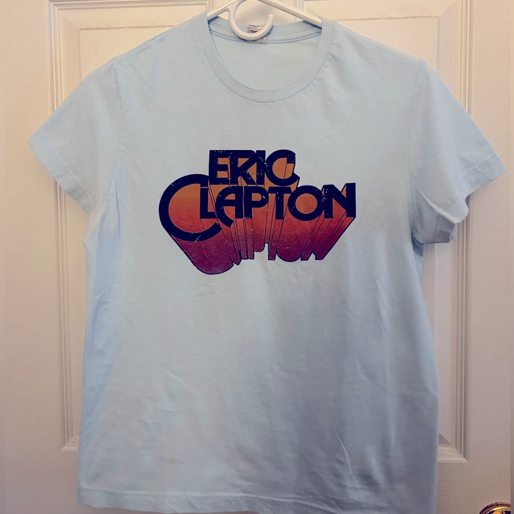 Eric Clapton- Light Blue Graphic T-Shirt